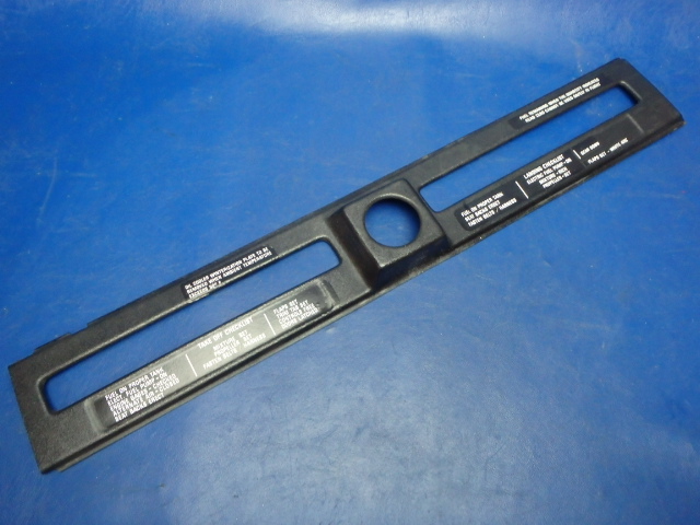 67228-09 Piper - Cover-Instrument Panel Left (Item has small crack in top LH corner.)