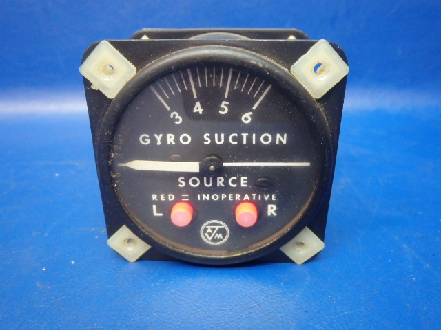 1G2-1 Airborne - Gyro Suction Gauge (Twin) DUAL