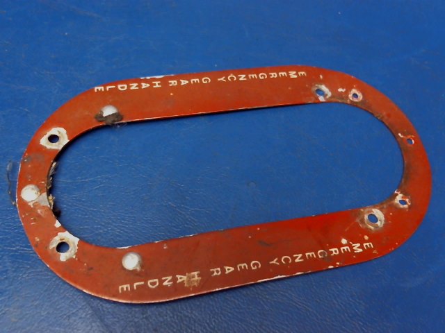 21207-00 Piper - PLATE- Gear Retraction Boot Seal