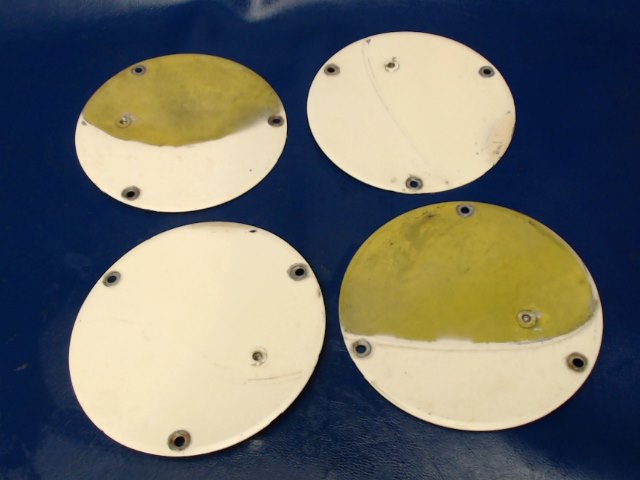 S225-1 Cessna - QTY 4 Inspection Plate - Wing Strut Mount (5inch Diameter 3 hole) w/Rivnut
