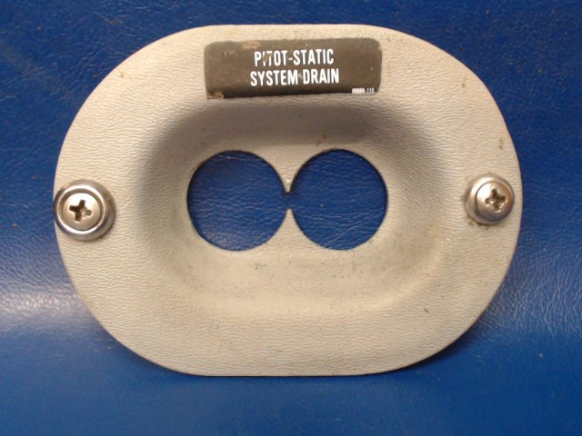 35507-02 Piper - Cover-Pitot Static Drain w/ Placard