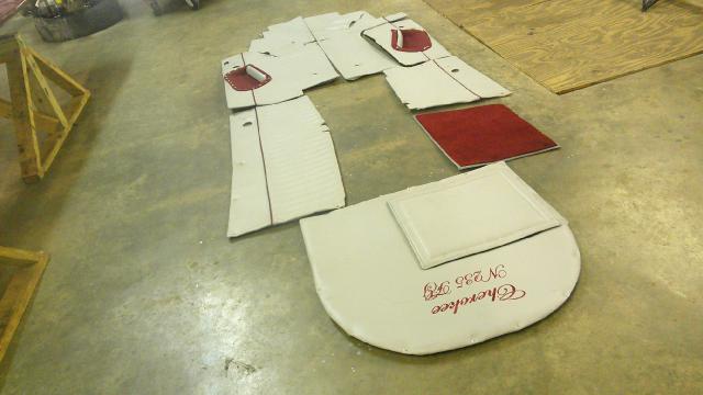 Kit Piper - Panel - Cabin Interior Kit (Gray with Burgundy Accent) See Photos