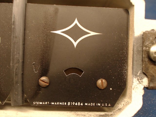 819484 Stewart Warner - Blank Gauge Face - Gage