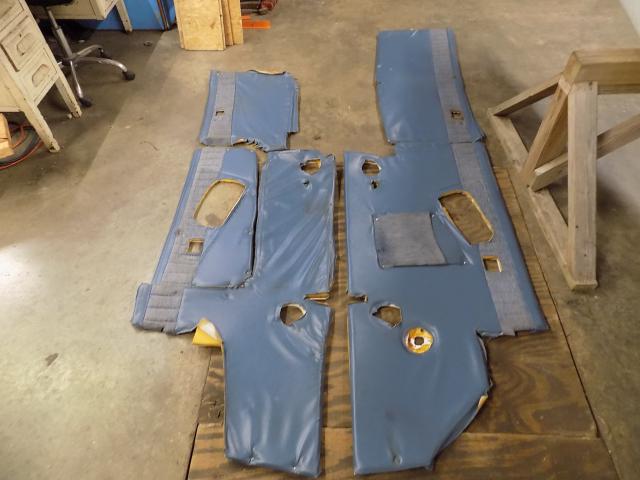 SET Piper - Panel Set - Lower Cabin Panels- Synthetic Blue Leather (5 Pieces) See Details