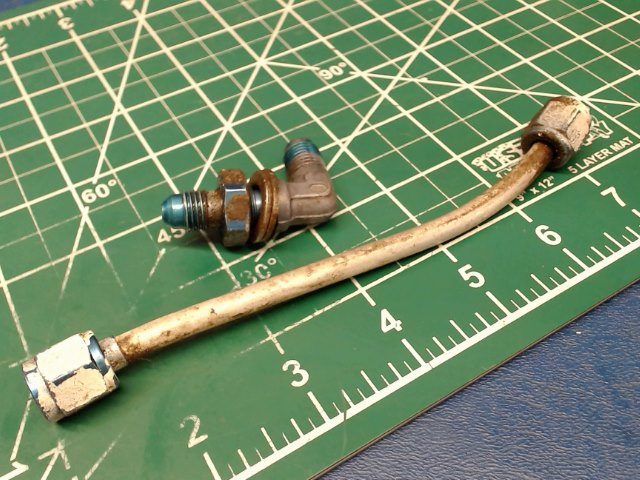 67549-00 Piper - TUBE w/458-900 ELBOW 477-618 NUT