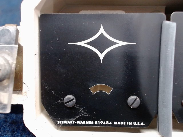 819484 Stewart Warner - Blank Gauge Face - Gage