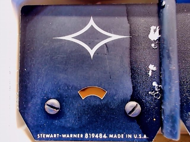 819484 Stewart Warner - Blank Gauge Face - Gauge