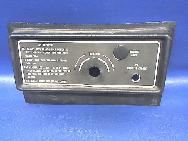 62198-02 Piper - Panel-Autoflite Trim (Cracked at 2 screw holes)