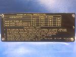Cessna - 0800181-43 - PLACARD - OPERATIONAL LIMITS 