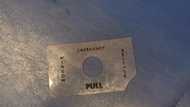 5011131-1 Cessna - COVER - EMERGENCY WINDOW RELEASE (Broke at corner - See photos)