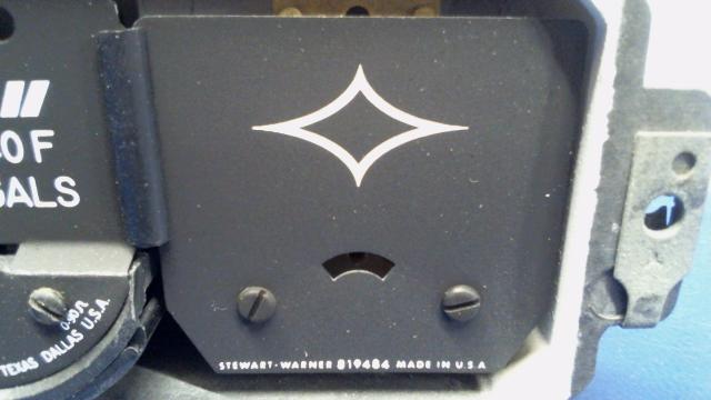 819484 Stewart Warner - Blank Gauge Face - Gauge