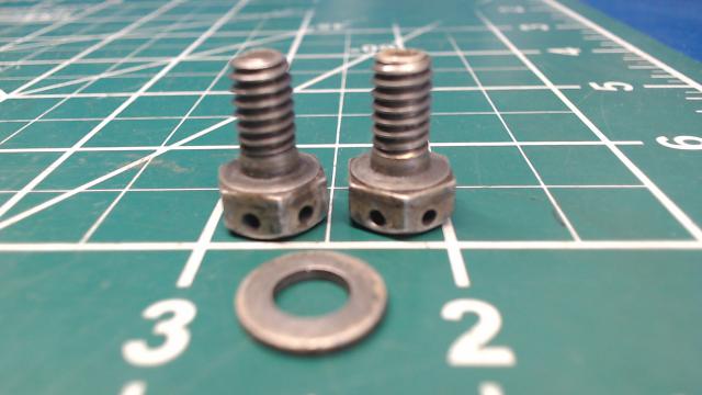 NPN MARVEL SCHEBLER - Set of 2 BOLTS - Carburetor Safety w/1 Washer