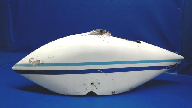 0743609-17 Cessna - SPEED FAIRING-NOSE GEAR FIBERGLASS (CRACKED &amp; PATCHED SEE DETAILS)