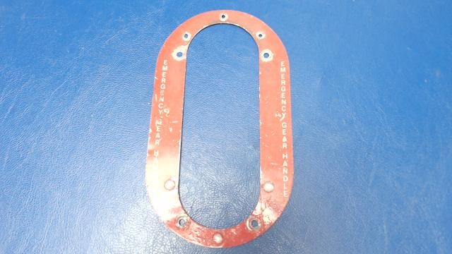 21207-00 Piper - PLATE- Gear Retraction Boot Seal