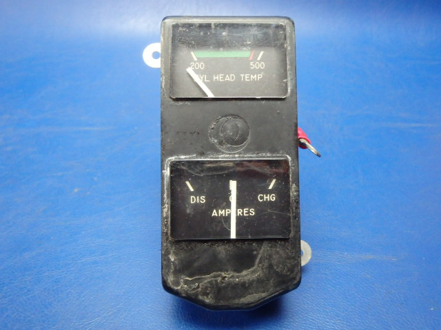 C669509-0103 Stewart Warner - INSTRUMENT CLUSTER (Amps Cylinder Head Temp)