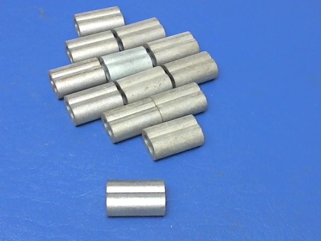 28-4-P Aircraft Hardware - Nicopress Zinc Oval Sleeves Qty (13) ( New Surplus )