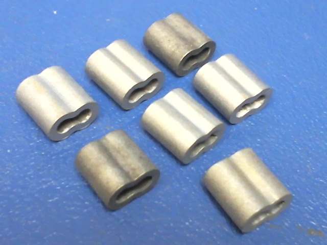 28-2-G Aircraft Hardware - Nicopress Zinc Oval Sleeves Qty (7) ( New Surplus )