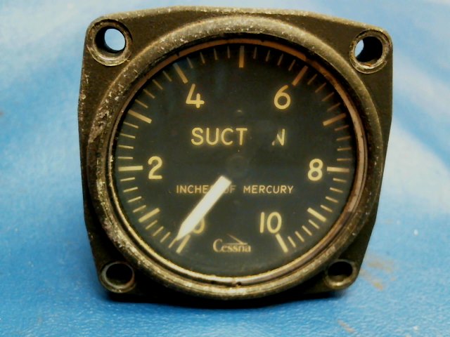 C668540-0101 Cessna - SUCTION GAUGE (HAZY SEE PHOTOS)