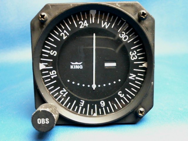 AS IS King - KI-205 VOR/LOC Indicator- Condition Unknown -Sold AS IS