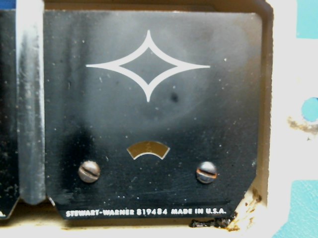 819484 Stewart Warner - Blank Gauge Face - Gage