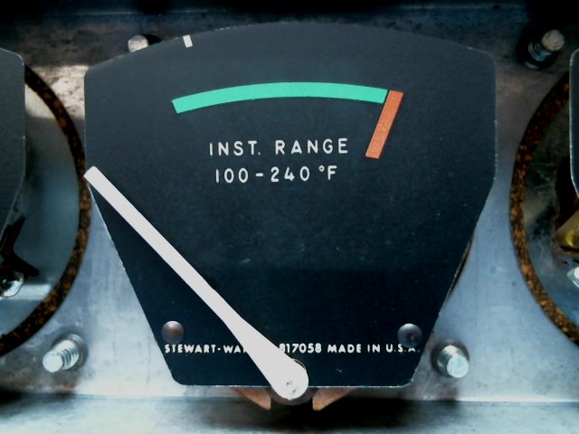 AS IS Stewart Warner - Gage (gauge) - Inst. Range/Oil Temp (PROBE BROKEN CORE ONLY)